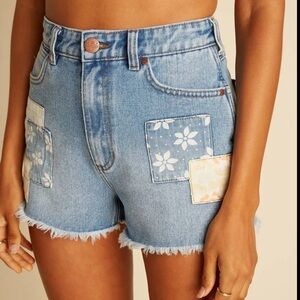 Women's Wrangler Showdown Patch Work Denim Shorts